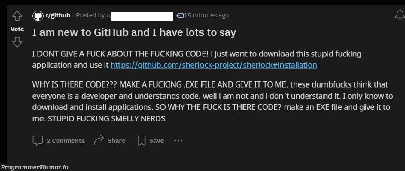 Image of "I am new to GitHub and I have lots to say from r/github