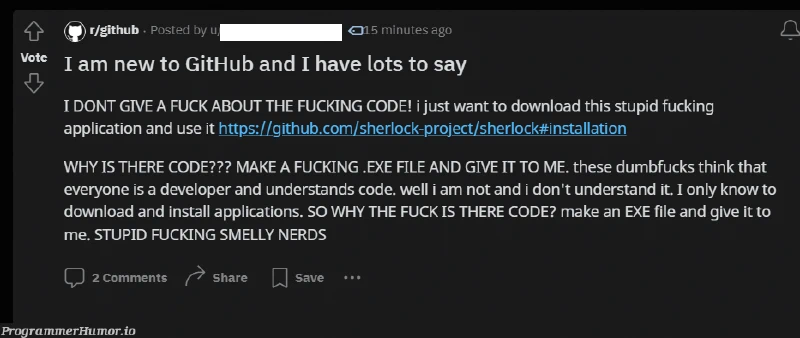 Image of "I am new to GitHub and I have lots to say from r/github