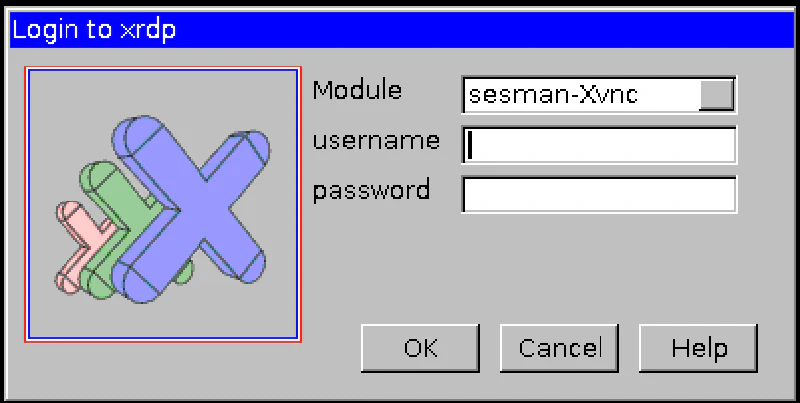 Login to XRDP Window