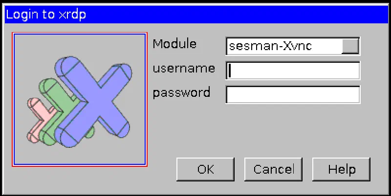 Login to XRDP Window