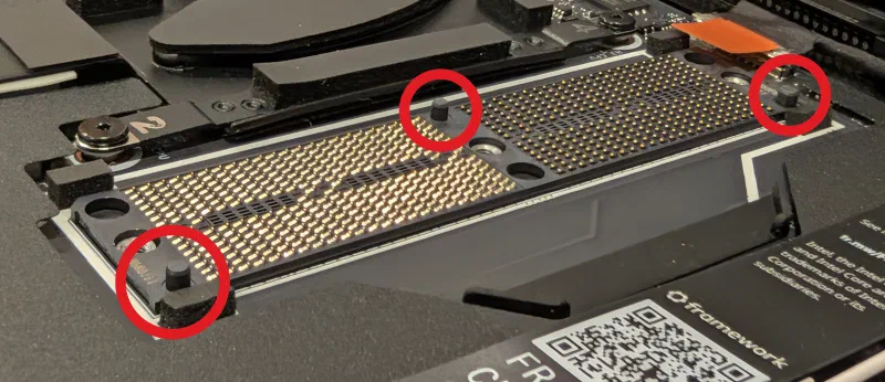 Pegs through the interposer
