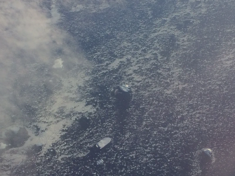 Icebergs in the North Atlantic