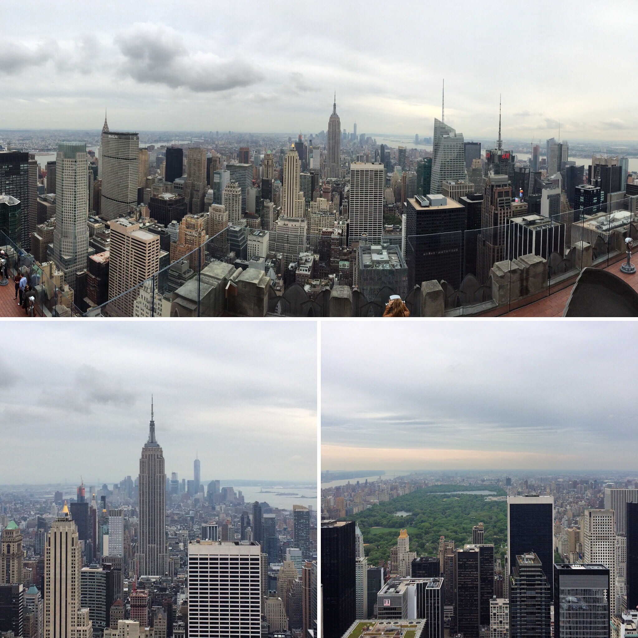 Views from the Top of the Rockefeller Building.