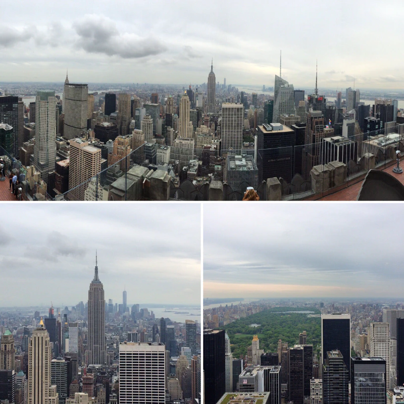 Views from the Top of the Rockefeller Building. Originally posted on Instagram.