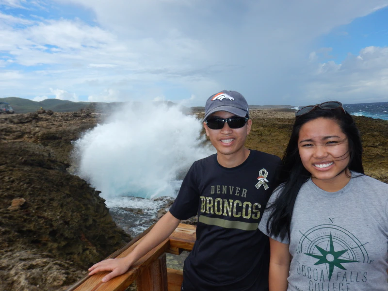 Picture of Hannah and I at the blowhole