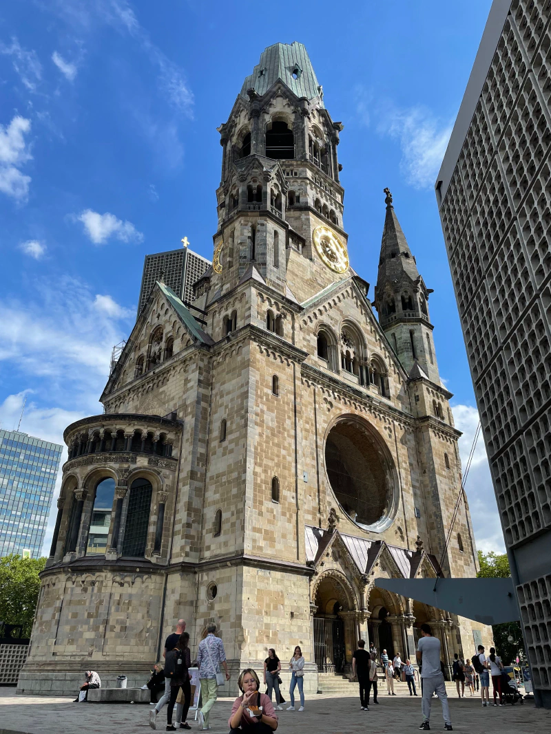 The ruins of the Kaiser Wilhelm Church