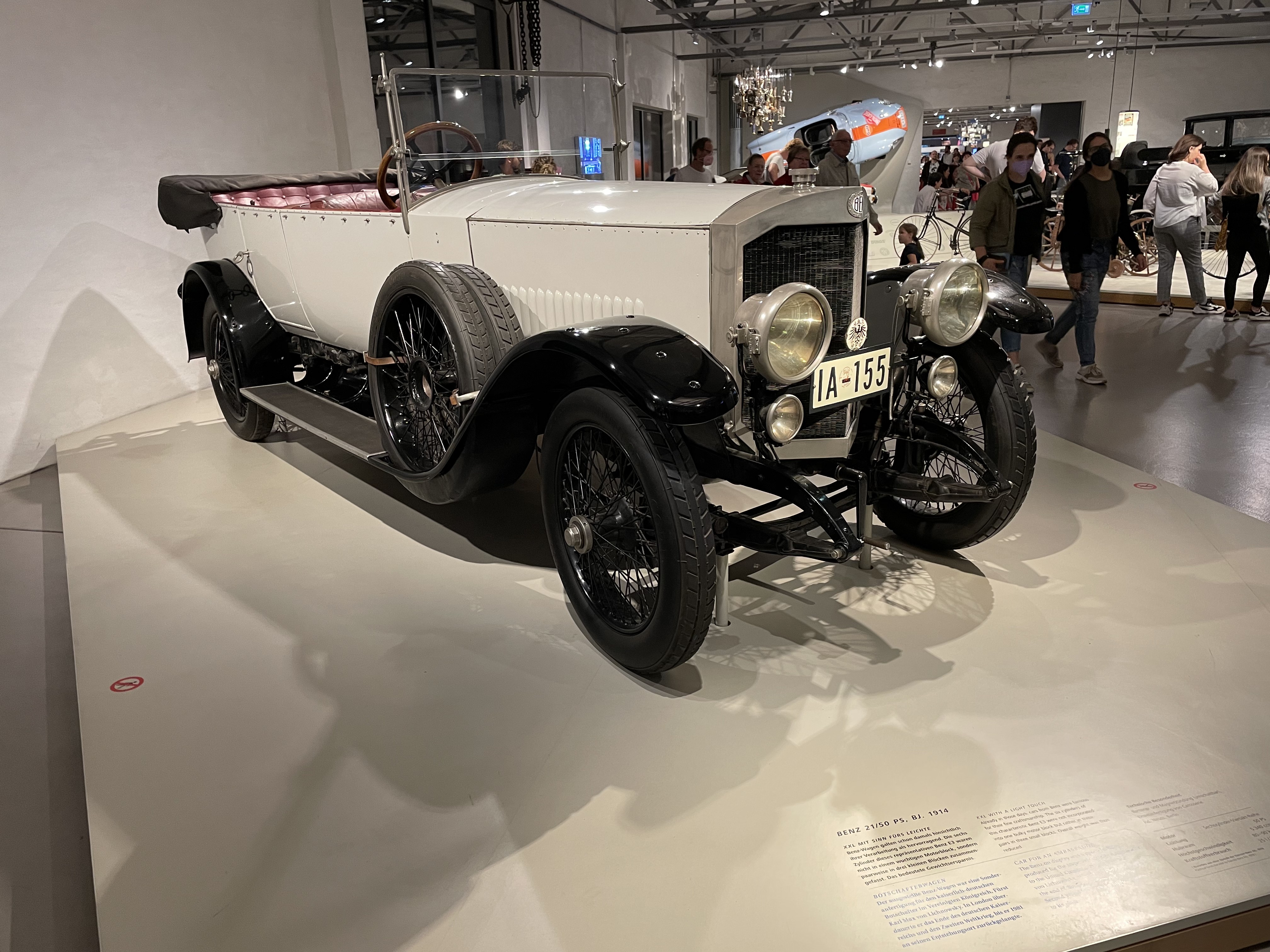 An early Benz automobile