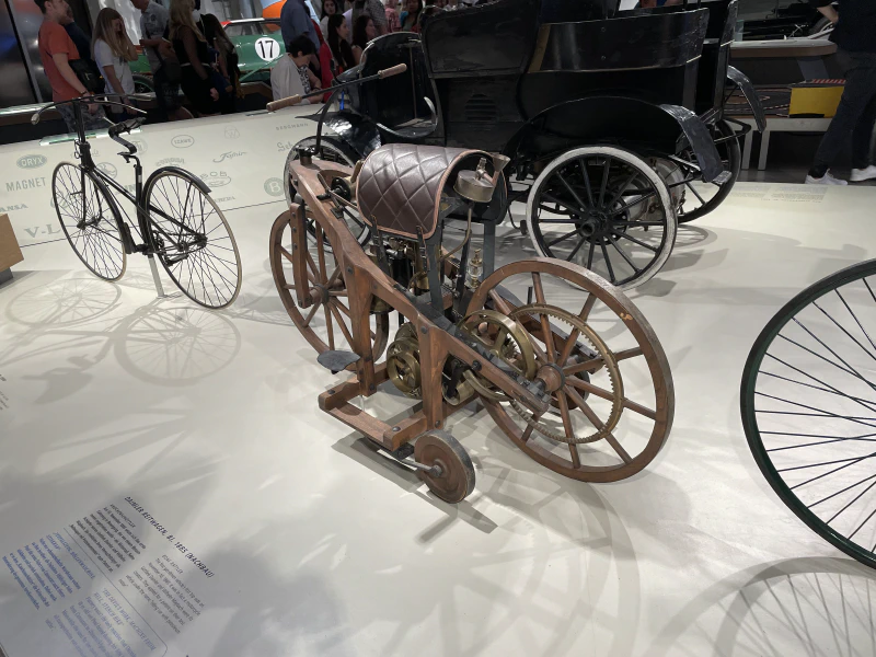 An early motorcycle