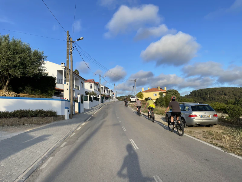 We spent time on both trails and roads during our ride. It was all very scenic.