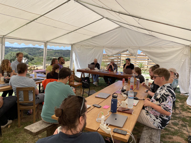 We used the tent for all of our main team meetings.