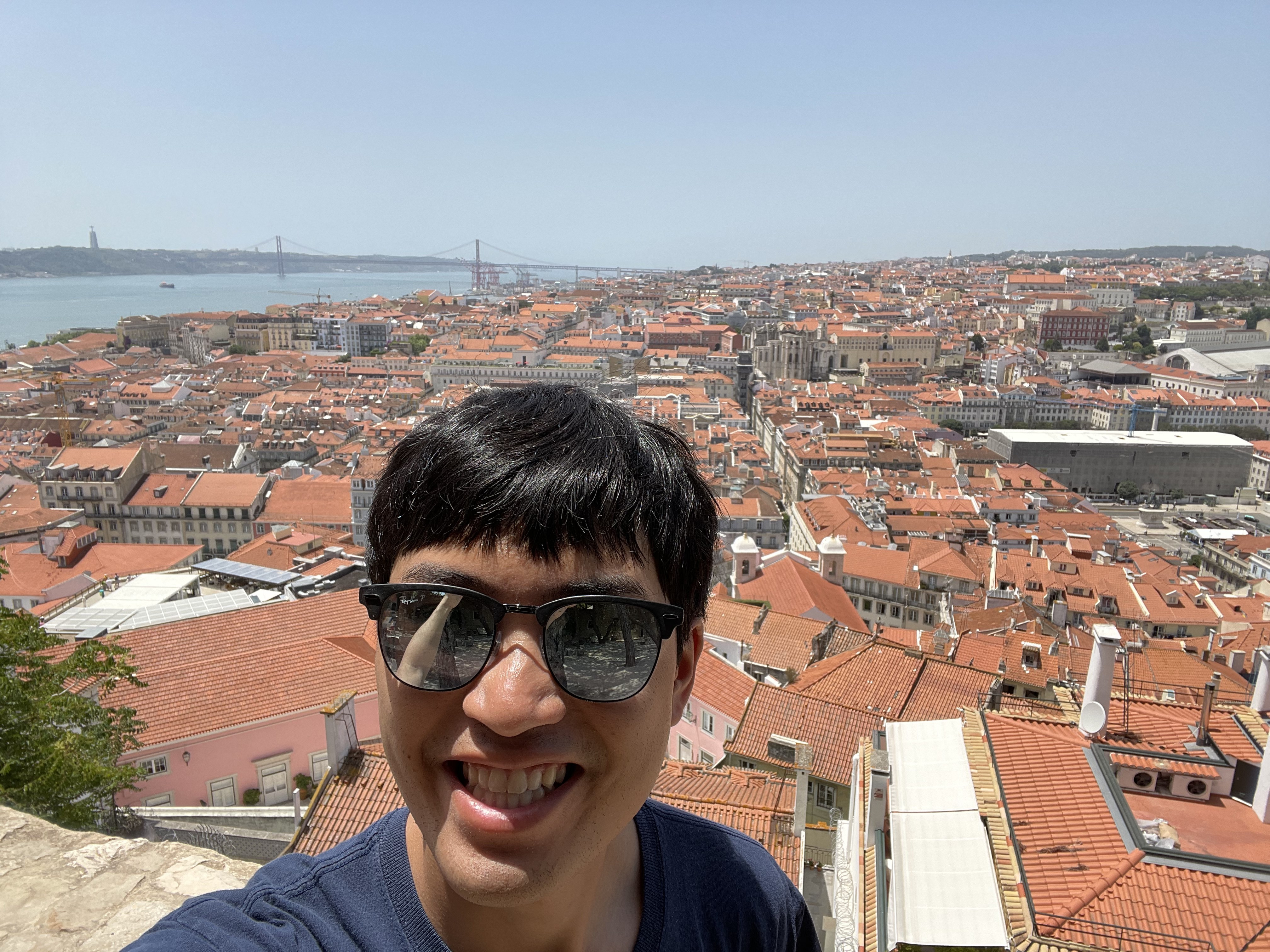 The views of Lisbon from the castle heights
