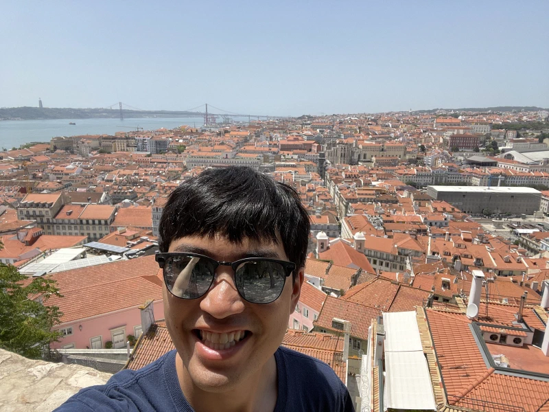 The views of Lisbon from the castle heights