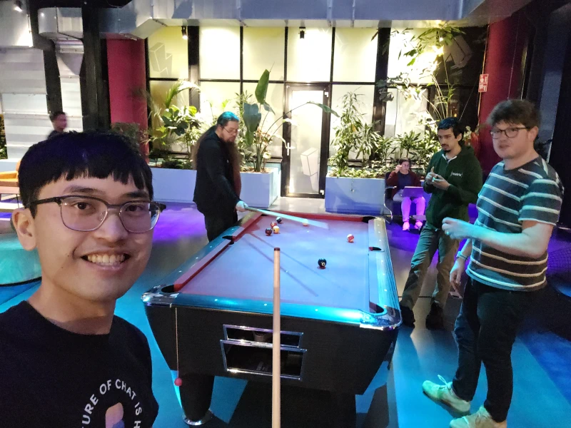 Nick and I at least got down to one ball left both times, so it wasn&rsquo;t a total blow-out.