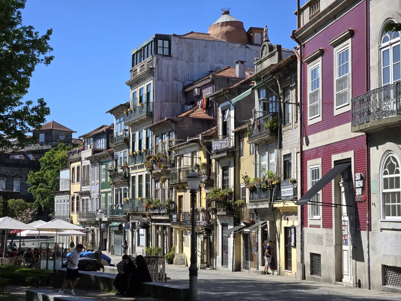 Very colourful houses