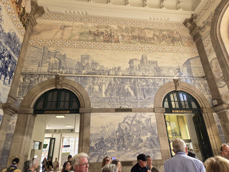 One of the train station murals