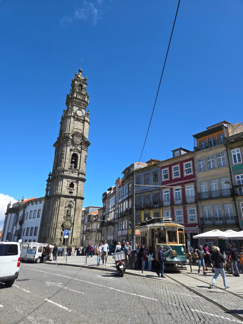 The Cleric&rsquo;s Tower with the tram out front