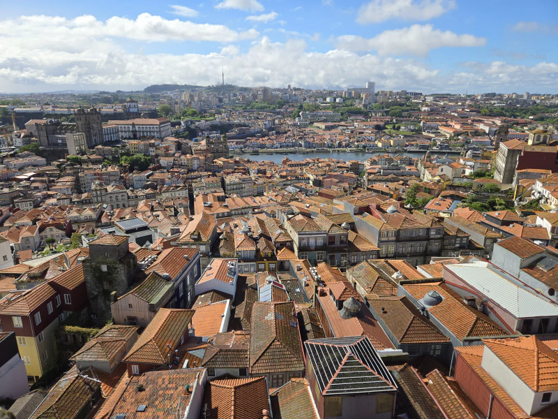 The view of Porto from the Cleric&rsquo;s tower
